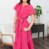 ZyaPinkButtonDownDress3.jpg Zya Pink Button Down Dress