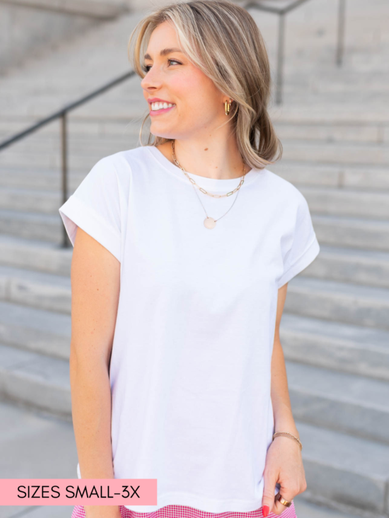 Astra White Tee